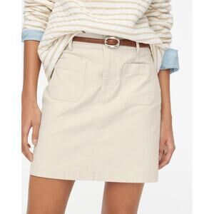 NWT J. Crew Lizzie Patch Pocket Mini Skirt Size 18